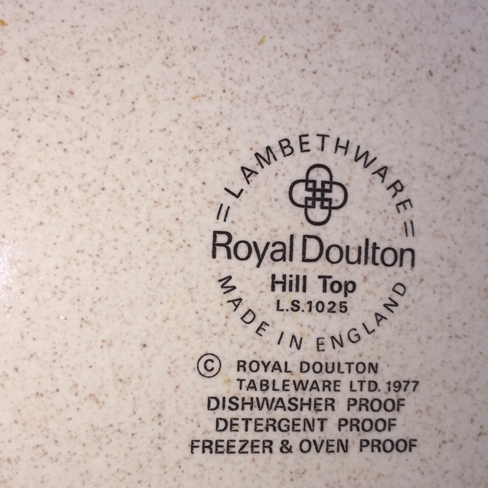 Royal Doulton Hill Top L.S. 1025 Salad Plate B - Picture 4 of 10